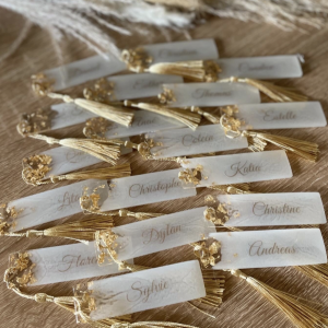 Marque-places en résine