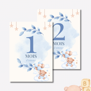 Cartes étapes bébé