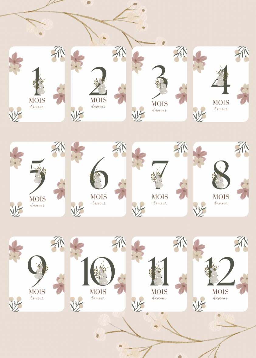 Cartes étapes bébé – Image 2