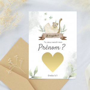 Cartes à gratter babyshower