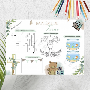 Set d'activités thème "Pastel"