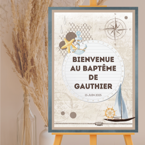 Affiche de bienvenue