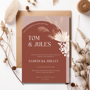 Faire-part Terracotta