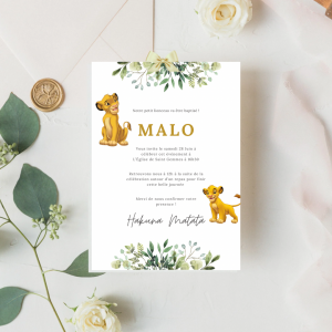 Faire-part « Lionceau »