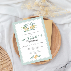 Faire-part douceur florale