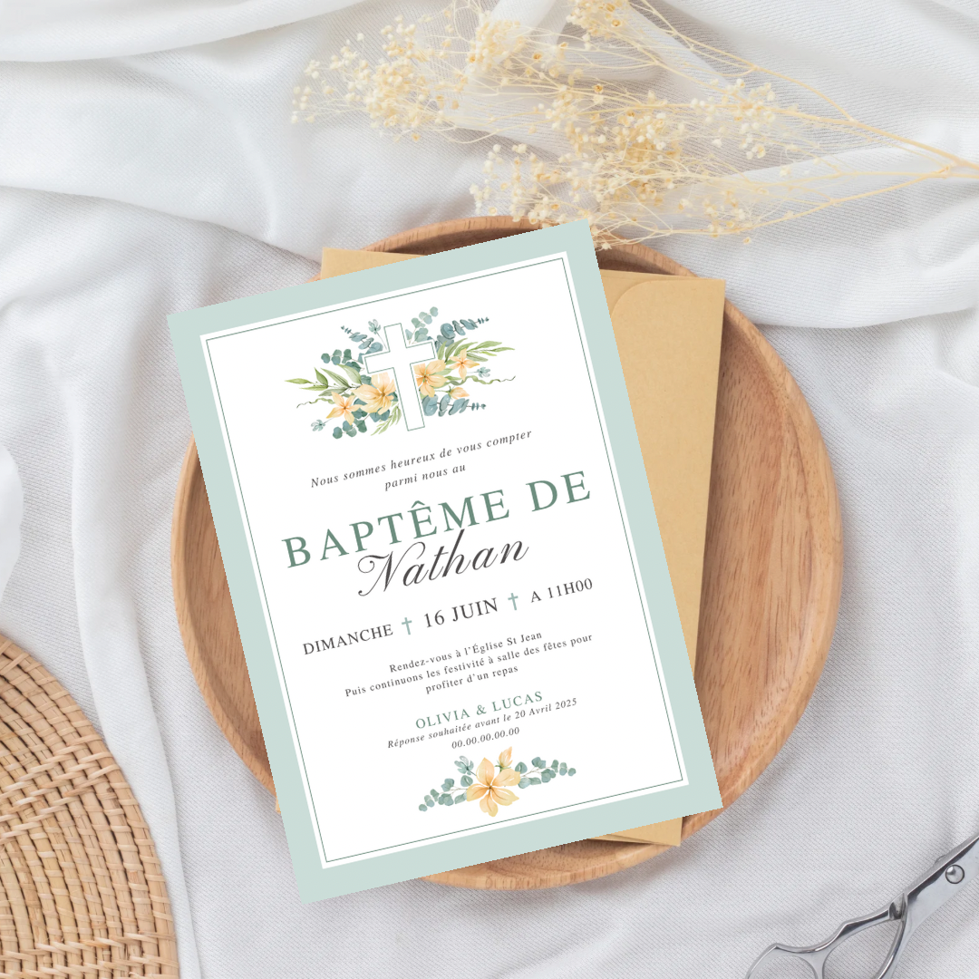 Faire-part douceur florale